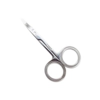 Ciseaux professionnels de manucure et de sourcils VW-MS-017 avec manche en acier inoxydable, lame tranchante, conception pour droitiers