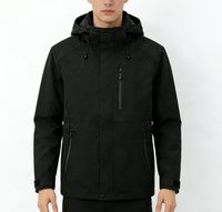 Veste de randonnée homme moderne pour le printemps, imperméable, coupe-vent, à capuche, pour le ski, les sports de montagne et les activités de plein air