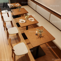 Bestseller Anpassbare Moderne Westliche Restaurant-Möbel Holz-Esstisch Stuhl Sitzgruppe für Einkaufszentrum Club Hotel Kantine