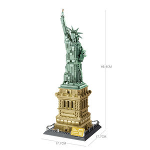 New Arrival 1577pcs DIY lắp ráp bức tượng của tự do nổi tiếng thế giới kiến trúc mô hình đồ chơi khối xây dựng thiết lập cho trẻ em - Product Image 2