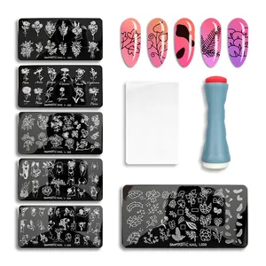 DIY French Nail Art Stamping Plate Wholesale Nail Stamping Plates and Stamper