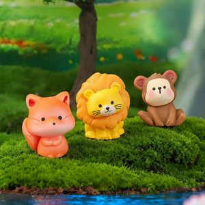 Petites décorations en résine, miniatures, micro-paysages en mousse, animaux mignons créatifs, lapin, panda, ours, figurines décoratives - Product Image 3