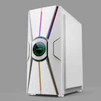 Boîtier d'ordinateur ATX blanc SAMA, très vendu, avec USB 3.0, verre trempé, tour moyenne complète, boîtier PC