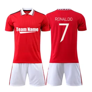 Wholesale Factory Suppliers 2022 2223 Custom Soccer Jersey United Uniform Kits Football Shirts Mens T Shirts Sportswear Sets
