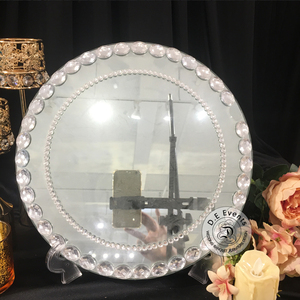Cargadores de placa de <span class=keywords><strong>cristal</strong></span> de boda para eventos de boda al por mayor de fábrica para la cena - Product Image 4