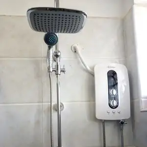 Calentador de agua eléctrico instantáneo, con bomba de refuerzo, para ducha, hotel y baño, CE ROHS