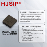 Comunicación de interfaz UART de transmisión transparente BLE5.4 con transmisión inalámbrica de 2.4G; módulo Bluetooth de baja potencia DA14531