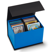 Boîtes en papier de cartes à collectionner magnétiques en carton rigide animaux avec logo personnalisé boîte cadeau de cartes de jeu recyclables avec couvercle magnétique