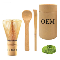 Fouet à matcha Eco Coffee Outils traditionnels japonais pour le thé matcha Ensemble de fouets en bambou