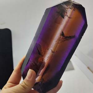 Piedra preciosa ametrina fabricada en laboratorio hidrotermal de cristal sintético sin cortar, material rugoso, piedra preciosa amatista, 1 unidad - Product Image 6