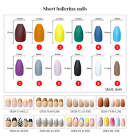 Bameier Vente en gros Private Label Pcs Boîte Conseils pour ongles Acrylique Fait à la main Cat Eye Gel Faux ongles à presser