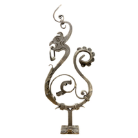 Balustrade en fer forgé moderne pour fenêtre et balcon, certifiée ISO9001, forgée à la main, vente en gros