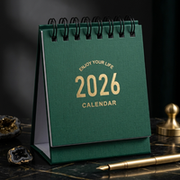 Calendrier de bureau en papier personnalisé avec option de cadre photo, planificateur mensuel, impression OEM pour usage professionnel