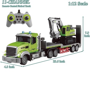 EPT ชุดของเล่นรถเทรลเลอร์2คัน11CH รถกึ่งพ่วง <span class=keywords><strong>RC</strong></span> ขนาด2.4GHz เครื่องส่งสัญญาณควบคุมแบบคู่ - Product Image 2