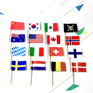 Decorazioni <span class=keywords><strong>per</strong></span> Cupcake in Legno Usa e Getta <span class=keywords><strong>per</strong></span> il 4 Luglio, Mini Bandierine su Stuzzicadenti, Accessori <span class=keywords><strong>per</strong></span> <span class=keywords><strong>Feste</strong></span> <span class=keywords><strong>di</strong></span> <span class=keywords><strong>Compleanno</strong></span>, Decorazioni <span class=keywords><strong>per</strong></span> Tavola e Dessert, Marca FULIN - Product Image 2