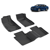 Alfombrillas para todo tipo de clima para coche, juegos completos delanteros y traseros personalizados, alfombrillas para suelo de coche, alfombrilla para maletero para Chevrolet Impala 2014-2020, alfombras negras para coche