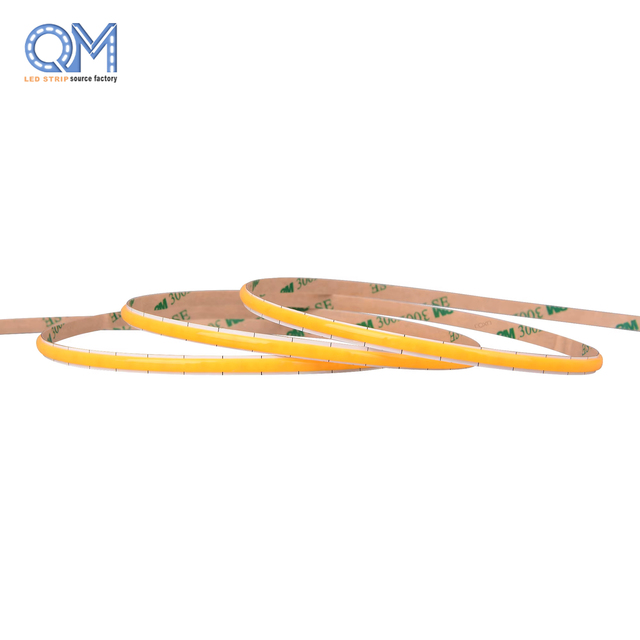 QM Narrow Width 5V 12V 24V CRI80 White Color 3mm 4mm 5mm COB LED Strip