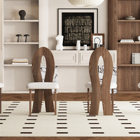 Chaises de salle à manger et de restaurant confortables à dossier haut pour coiffeuse de salon de café avec siège de cadre