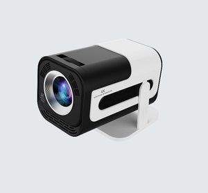 Mini projecteur portable avec support réglable, projecteur vidéo HD natif 1280×720P, projecteur de cinéma maison - Product Image 1