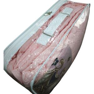 Ensemble de literie de luxe solide 6 pièces ensemble de jupe de lit avec cantonnière rideaux dentelle broderie couvre-lit ensemble pour la maison hôtel Vente en gros - Product Image 2