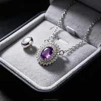 Collier en argent sterling 925 avec pierres précieuses naturelles, vente en gros directe d'usine pour femmes, pendentif élégant avec chaîne