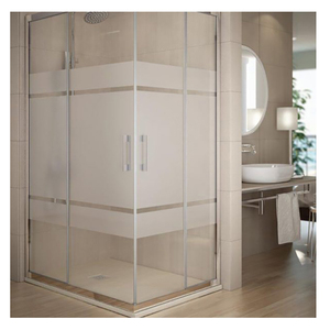 Portable Cabin Door Glass Bathroom Frame Slide Curved Bathroom Glass Door Portable Corner Cabin Room Aluminum Shower Enclosure