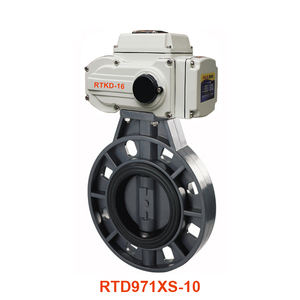 220VAC <span class=keywords><strong>380VAC</strong></span> 24VDC الكهربائية upvc صمام فراشة - Product Image 1