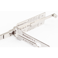 Outil Lishi Ganzua 2 en 1 pour Renault V.2, fournitures chinoises, serrurier, crochetage de serrures