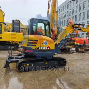 Mini-excavatrice Sany SY55U d'occasion - 5,5 tonnes - Moteur d'origine - État comme neuf à 90% - 40% moins chère que neuve - Prête à être expédiée - Product Image 4