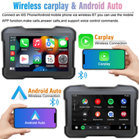 Écran Intelligent Étanche 5" Carplay Sans Fil pour Moto Navigation Moto GPS Sans Fil