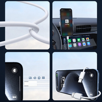 Câble USB vers USB-C 35W en nylon tressé, cordon de données à chargement rapide, chargeur mobile durable pour 15 16