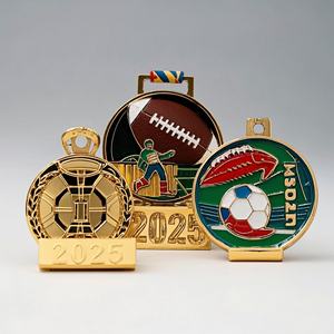 Médaille en métal personnalisée avec logo, alliage de zinc, 3D, marathon, football, natation, récompense de compétition, médaille d'or sportive - Product Image 3