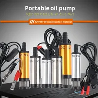Pompa Mini Submersible Listrik DC 12V/24V Portabel Kapasitas 12L/menit Cangkang Paduan Aluminium untuk Transfer Bahan Bakar Pompa Penyedot Air
