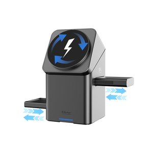 R28 XW-10 15W QC3.0 Fast Charging 3-in-1 Desktop Wireless <strong>Charger</strong> Type-C Port Self-Spinning Strong Magnetic for Earphones Smart - Product Image 1