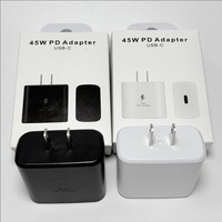 Chargeur rapide PD 45W Type-C vers C pour Samsung, prise UK US EU, pour chargeur Samsung, pour Samsung S26 S25 S24 S23