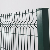 Clôture en treillis métallique soudé 3D courbé pour jardin, portails de sécurité pour allées à faible entretien, modélisation 3D