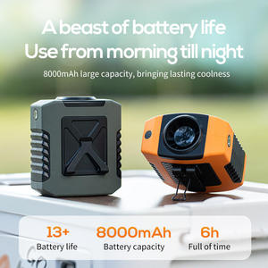 Ventilatore da Cintura Indossabile <span class=keywords><strong>Portatile</strong></span> con Power Bank, Luce Notturna, Ricaricabile, Senza Pale, da Appendere al Collo per Campeggio e Attività all'Aperto - Product Image 4