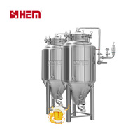 Réservoirs de fermentation de bière 300L avec pression pour la production de vin de fruits Équipement de cave en acier inoxydable de 3000 litres à guichet unique