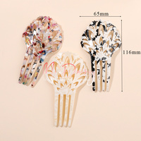 Mi daiery – peignes en acrylique à motif de coquille de tortue pour femmes, nouveau design à la mode, 220435