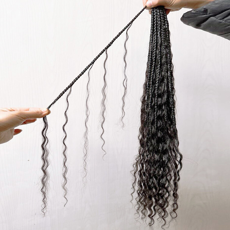 Pre Looped Human Hair Crochet Boho