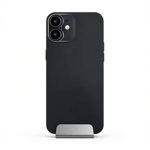 Coque arrière noire pour iPhone 16 avec support métallique et protection d'objectif – Accessoire pour téléphones mobiles - Product Image 3