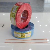 Fil de cuivre massif monocœur BV 2,5 mm² 14AWG isolé PVC 70 ℃   Câble de câblage pour prise domestique 450/750V