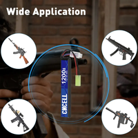 Usine personnalisée chine Airsoft accessoires 7.4V Lipo batterie 1200mAh pour Airsoftgun Airsoft bbs Airsoft fusil