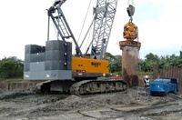 Marteau vibrant électrique RT-240A pour pieux tubulaires en acier (pieux en acier) type grue