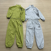 Ensemble de survêtement en nylon léger, veste coupe-vent et pantalon de survêtement en nylon, couture personnalisée, tissu en maille, survêtement coupe-vent, jogging