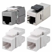 RJ45 cat5e cat6 cat6a cat7 passe à travers la prise modulaire de réseau