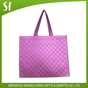 Sac de shopping promotionnel pas cher de la marque SH, modèle SH-LB21 avec logo, sac en PP tissé écologique vert avec corde en coton - Product Image 3