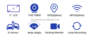 Tư Nhân Dụng Cụ 4 Cách Xe Hộp Đen Bãi Đậu Xe Màn Hình Vòng Lặp Ghi Âm 4 Ống Kính 1080P Xe Dashcam Xe Ghi Âm - Product Image 6