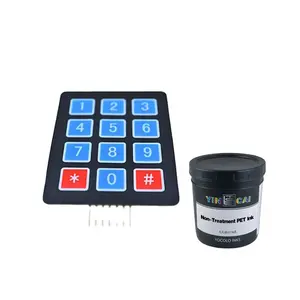 Non treatment PP plastic solvent base screen printing ink for membrane switch Red Yellow Orange