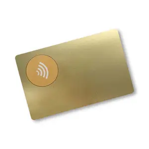 Custom RFID Card NTAG213 NTAG215 NTAG216 nfc stainless steel card black Metal NFC Business Card